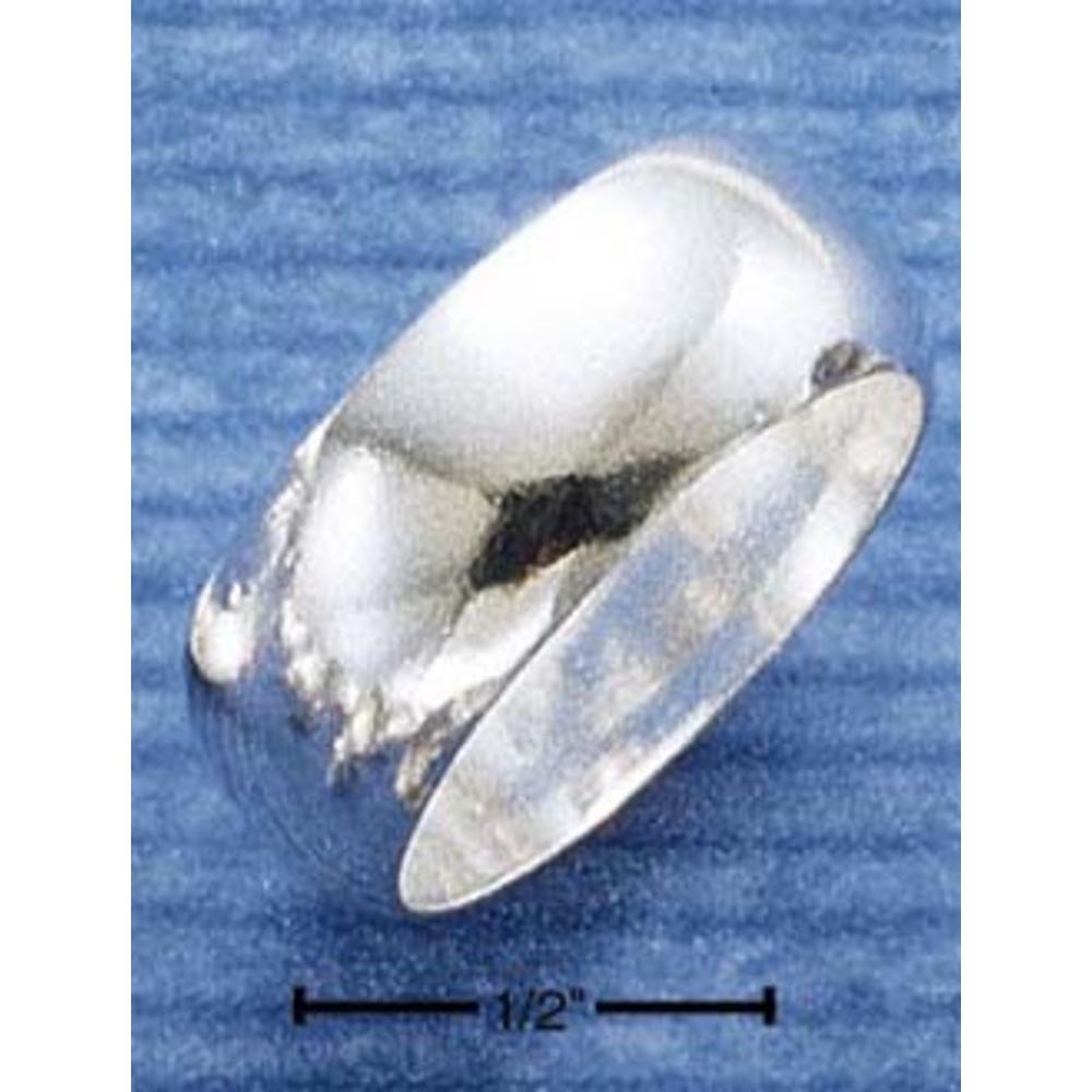 Jewelryweb Sterling Silver 8mm High Polish Wedding Band Ring - Size 5.0