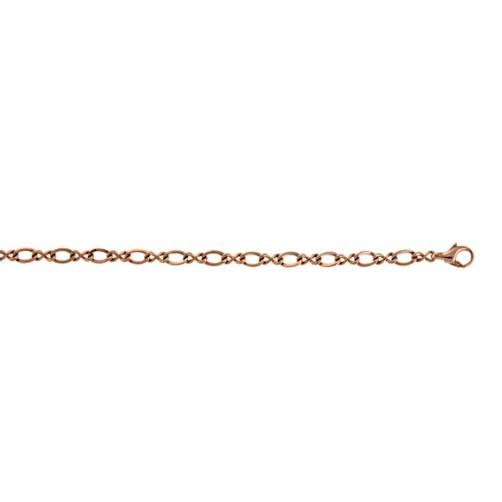 Jewelryweb 14k Rose Gold 4.5mm Solid Link Chain Necklace - 16 Inch