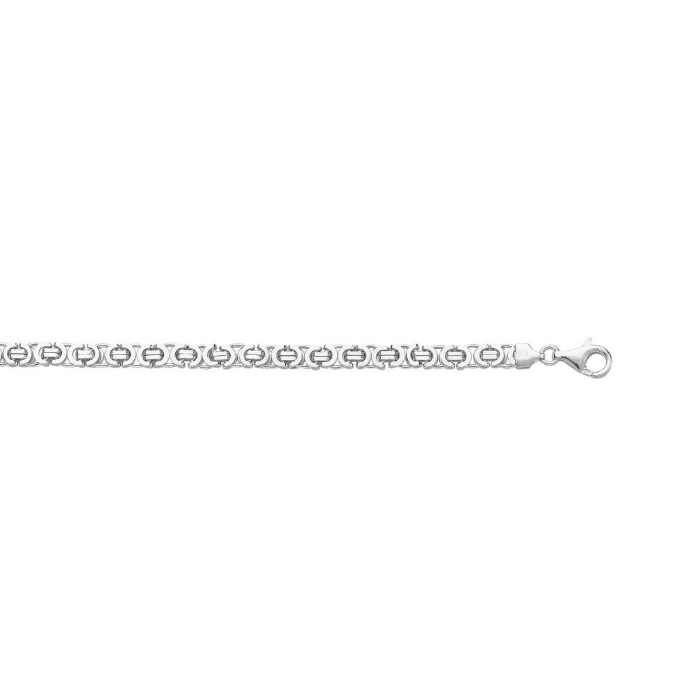 Jewelryweb Sterling Silver Plated 8.5 Inch Mens Bracelet
