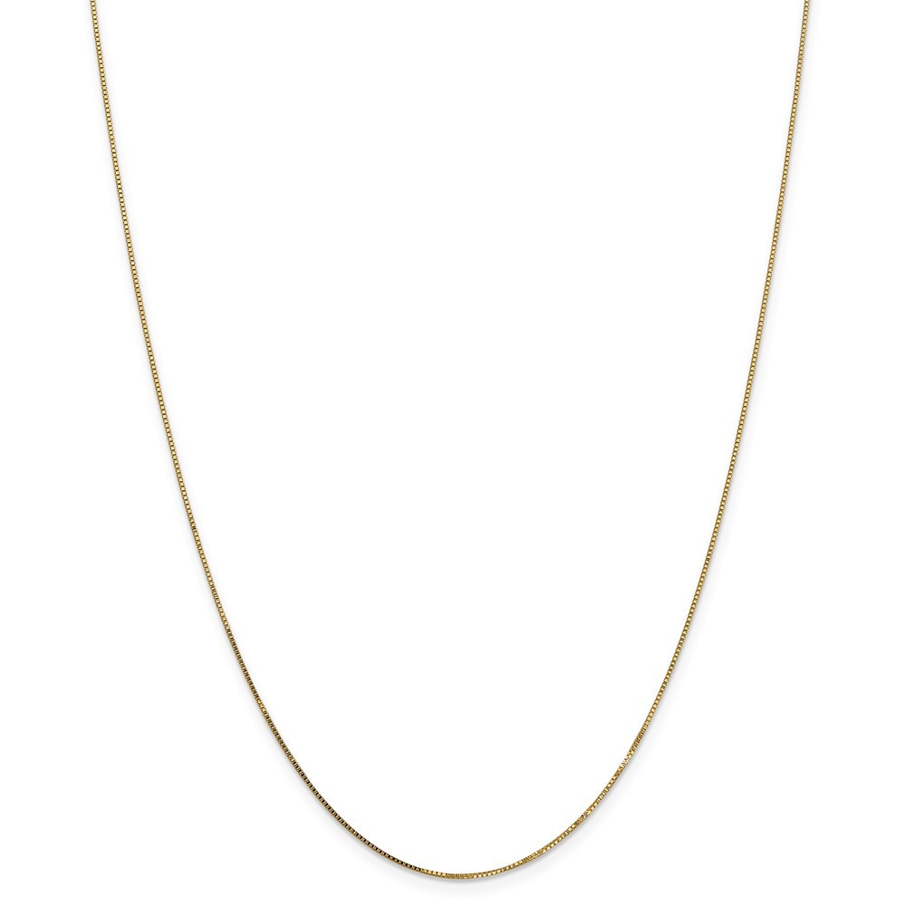 Jewelryweb 14k .7mm Box Chain Necklace - 26 Inch