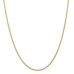 Jewelryweb 14k 2.00mm Semi-solid Chain Necklace - 22 Inch
