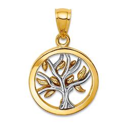 Tree of life gold pendant necklace Clearance