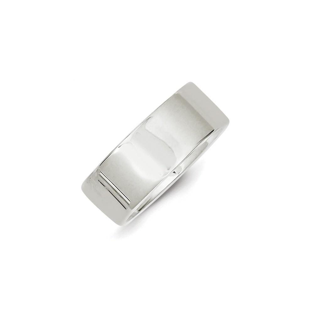 Jewelryweb Sterling Silver 8mm Flat Band Ring - Size 9