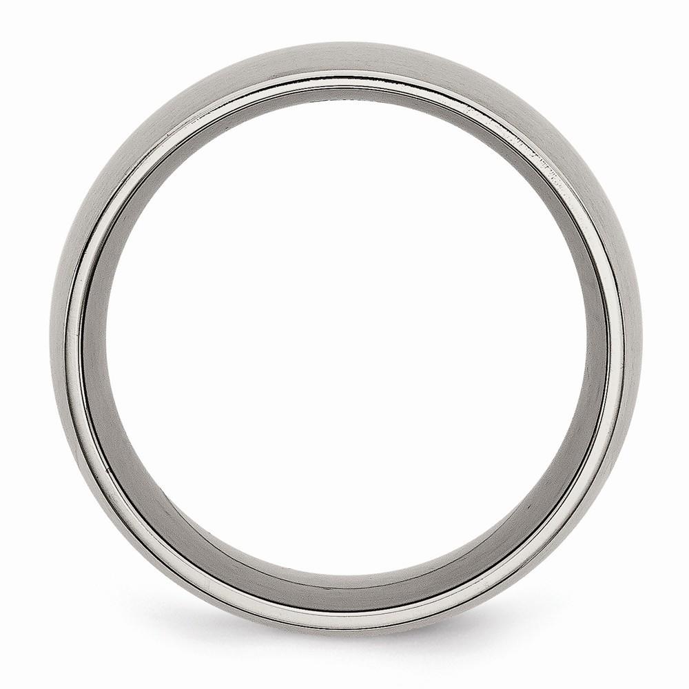 Jewelryweb Titanium 12mm Satin Band Ring - Size 18.75