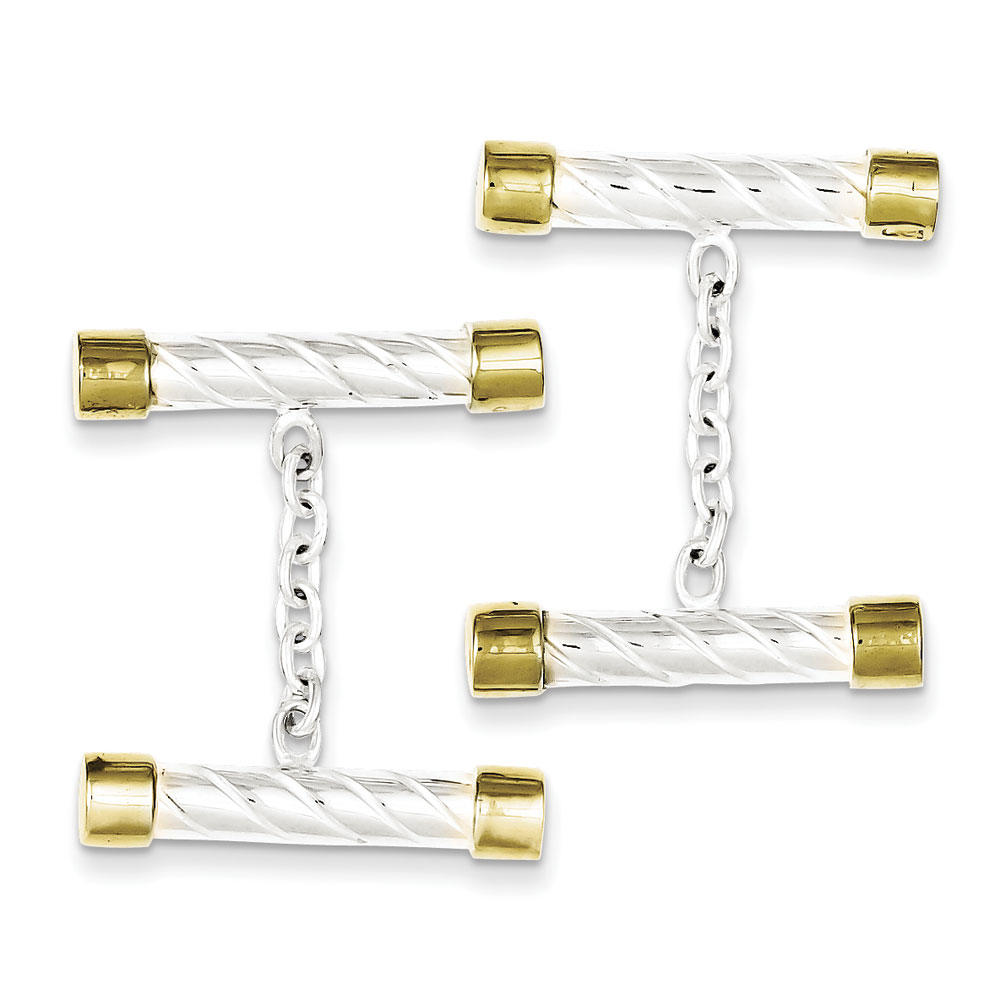 Jewelryweb Sterling Silver Cuff Links