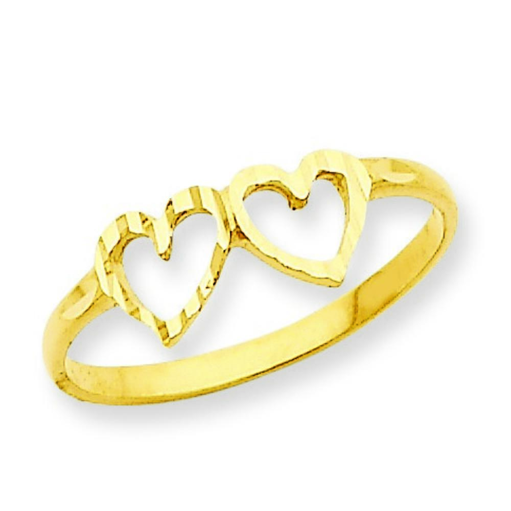 Jewelryweb 14k Heart Ring - Size 6