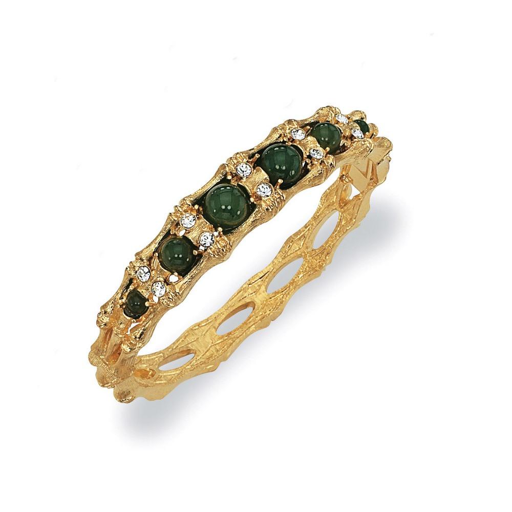 Jewelryweb Bamboo Dyed Jade Bracelet - 8 Inch