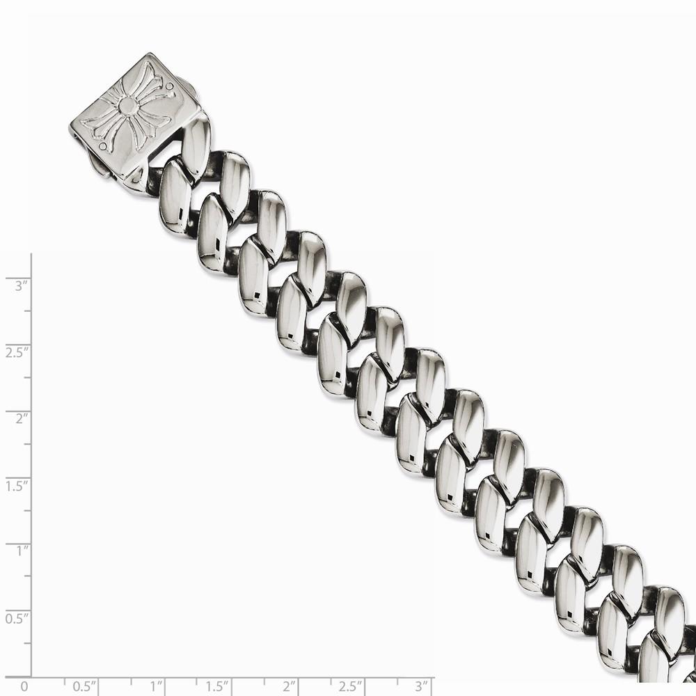 Jewelryweb Stainless Steel Polished Bracelet - 8.75 Inch