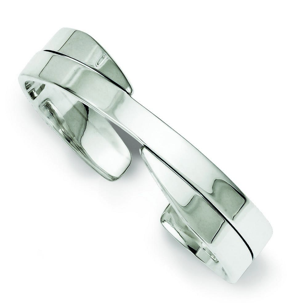 Jewelryweb Sterling Silver Cuff Bangle
