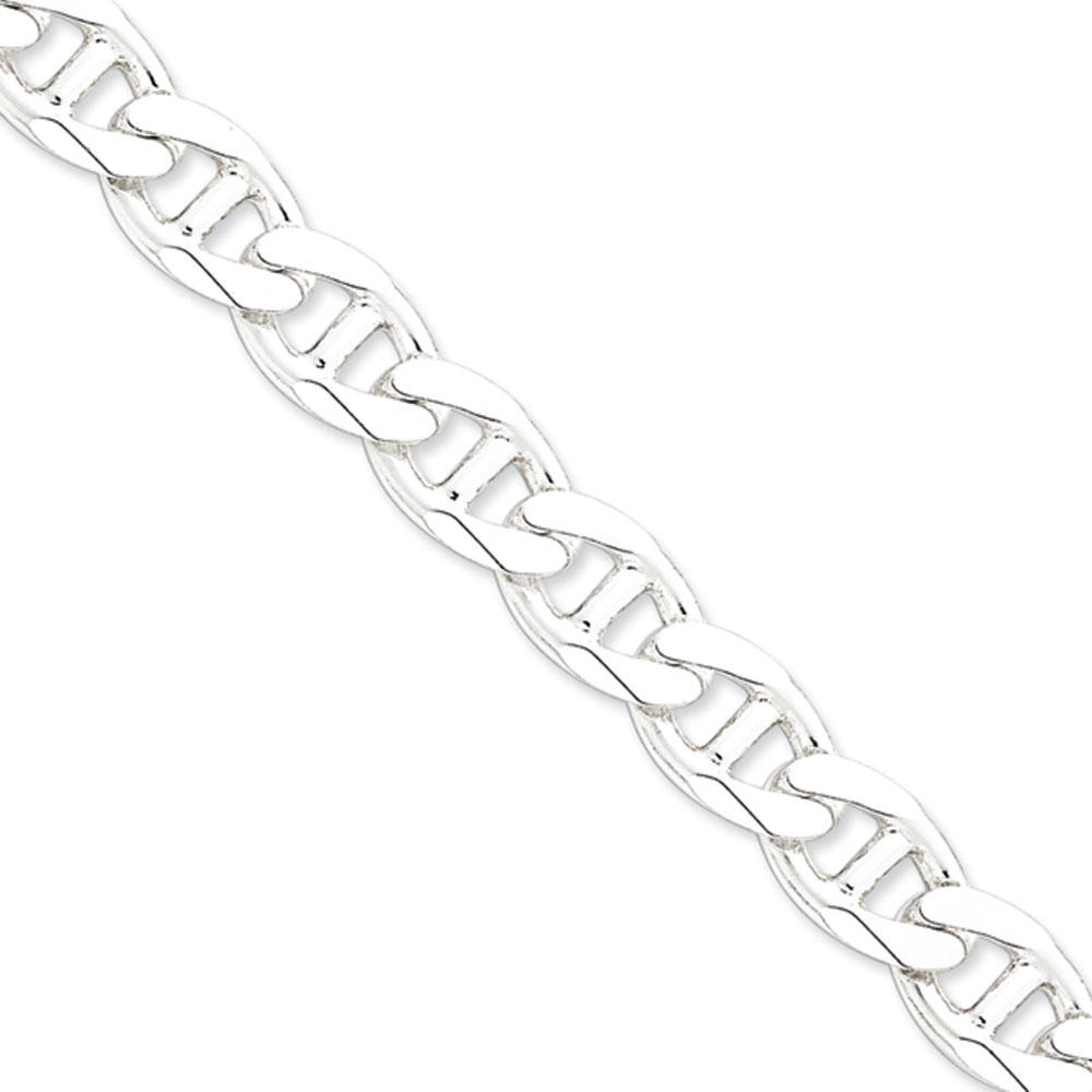 Jewelryweb Sterling Silver 13.5mm Anchor Chain Bracelet - 8 Inch - Lobster Claw