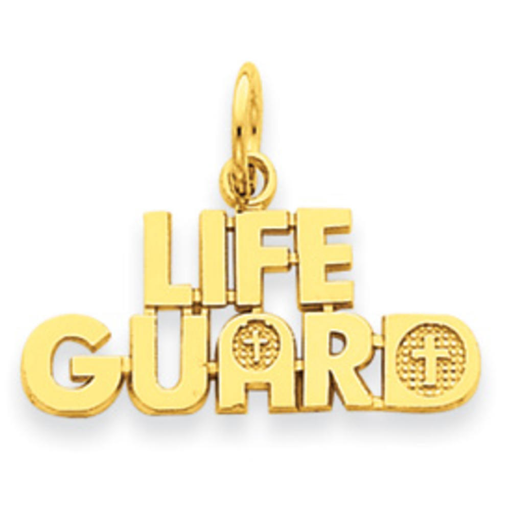 Jewelryweb 14k Life Guard Charm