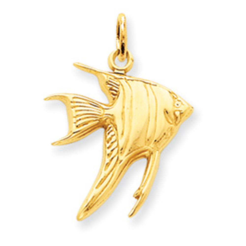Jewelryweb 14k AngelFish Charm