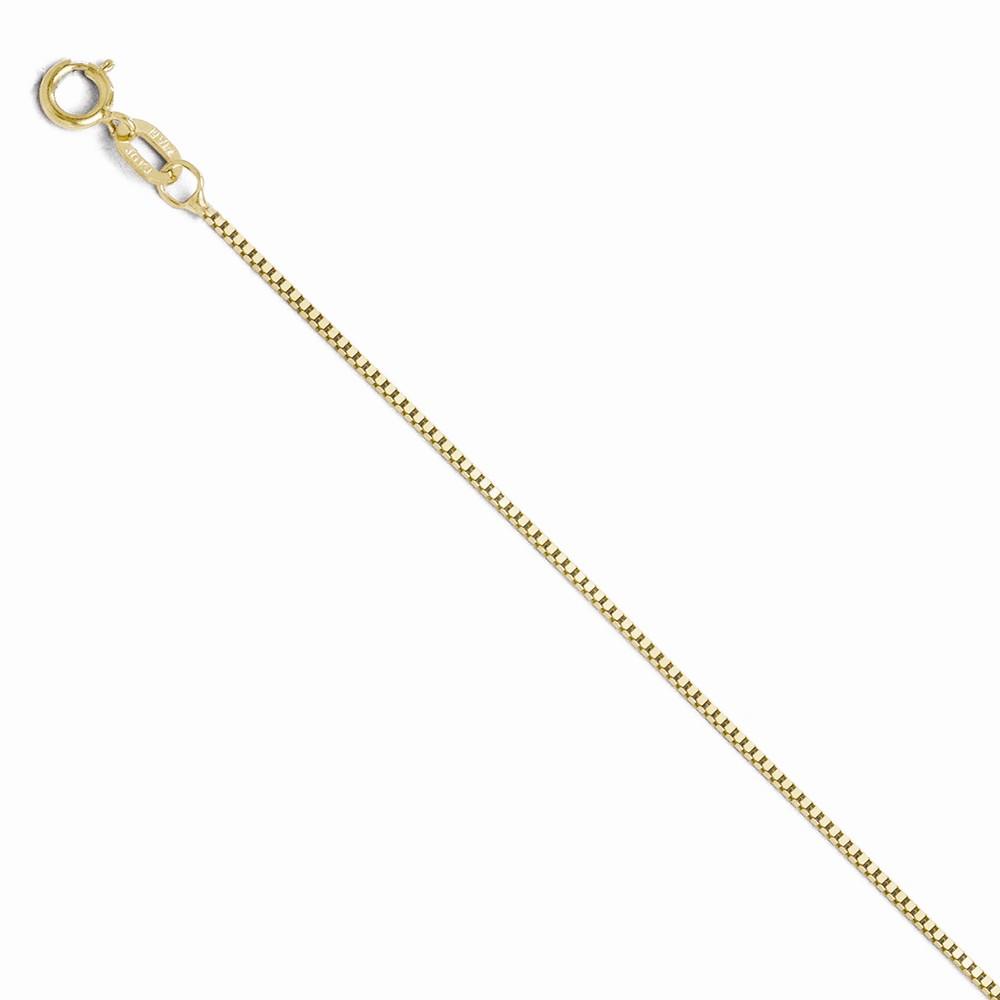 Jewelryweb 10k Yellow Gold Box Chain Necklace - 20 Inch