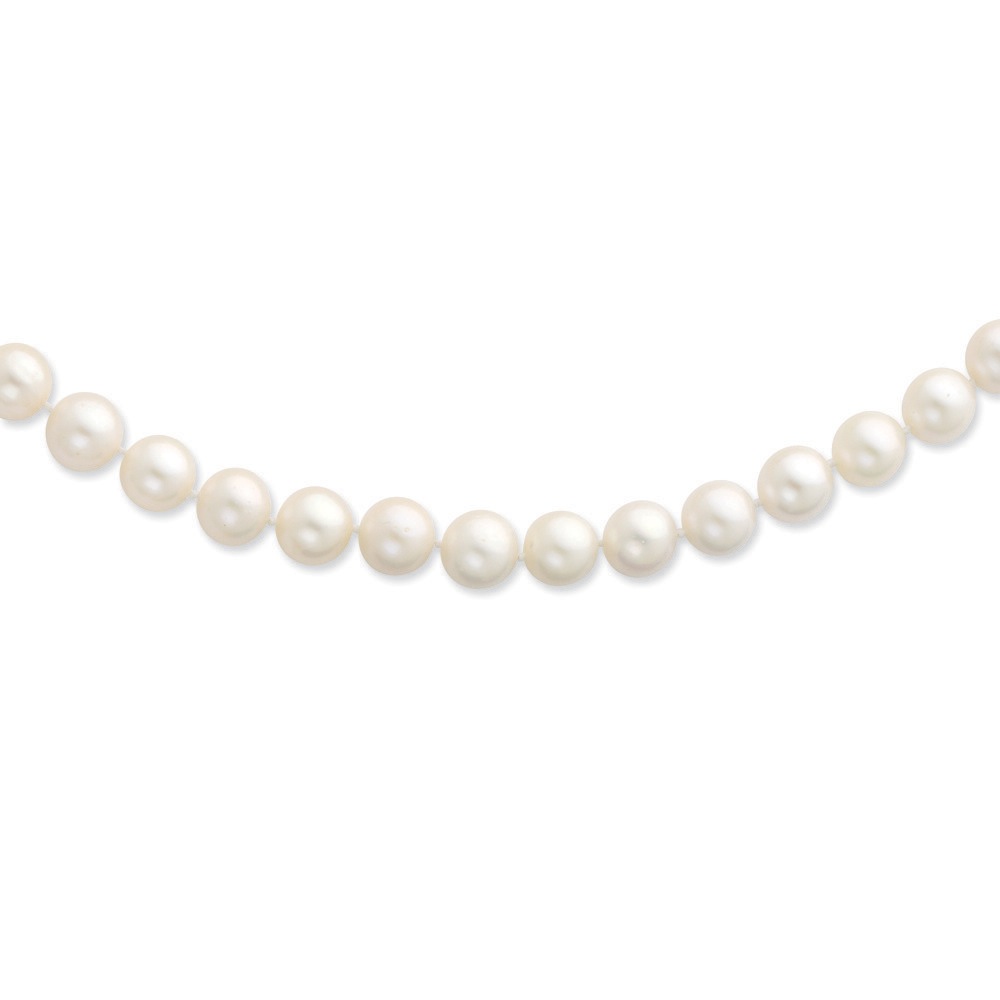 Jewelryweb 14k 10-10.5mm White Freshwater Cultured Pearl Necklace - 20 Inch