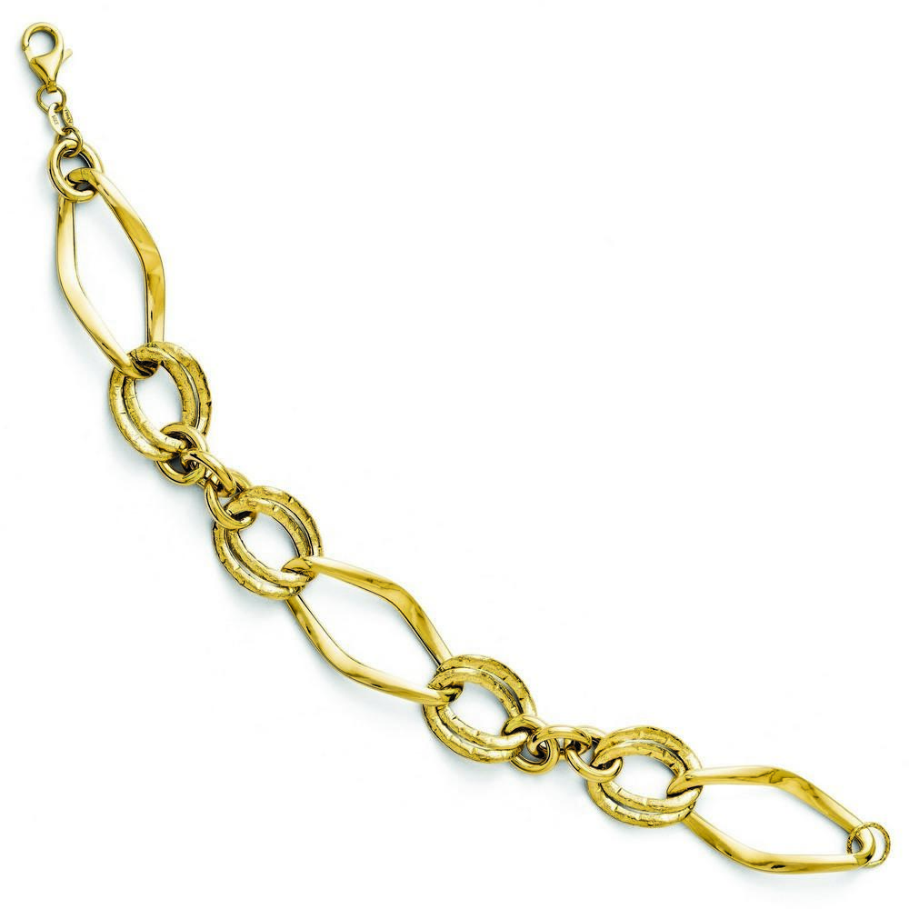Jewelryweb 14k Fancy Link Bracelet - 7.5 Inch