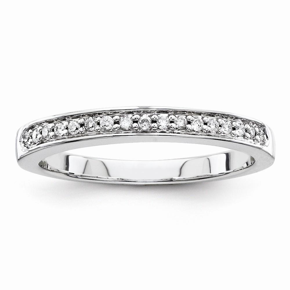 Jewelryweb 14k White Gold Diamond Band Ring