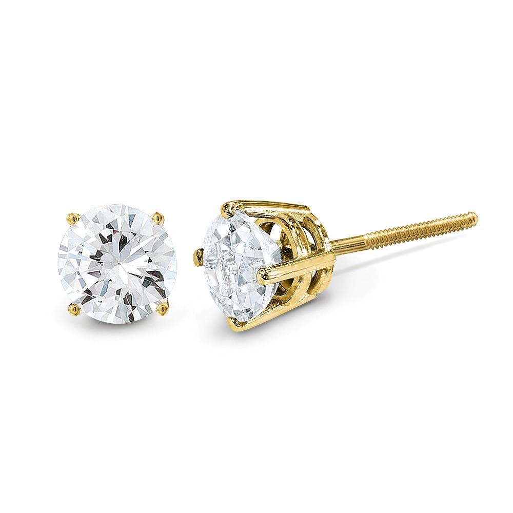 Jewelryweb 14k .85ct. Vs2 Si1 G-i Diamond Stud Earrings