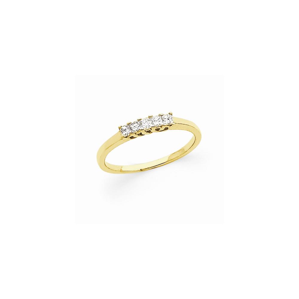 Jewelryweb 14k Yellow Gold Diamond Ring