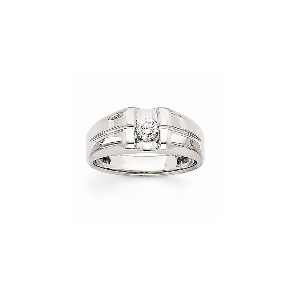 Jewelryweb 14k White Gold Diamond Ring