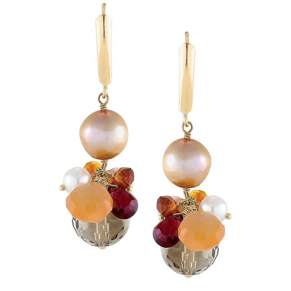 Jewelryweb 14k Yellow Elegant Drop Pearl Earrings