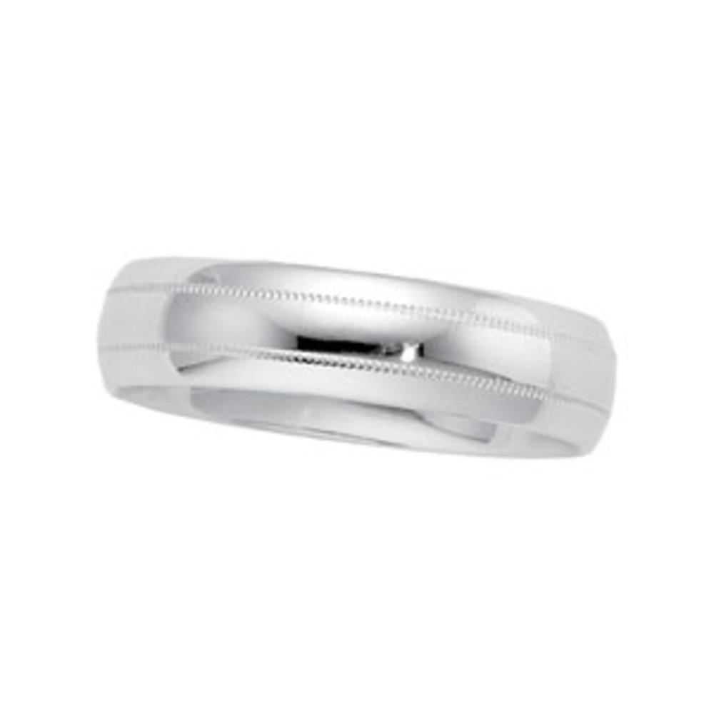 Jewelryweb Stainless Steel Comfort Fit Band Ring - Size 7