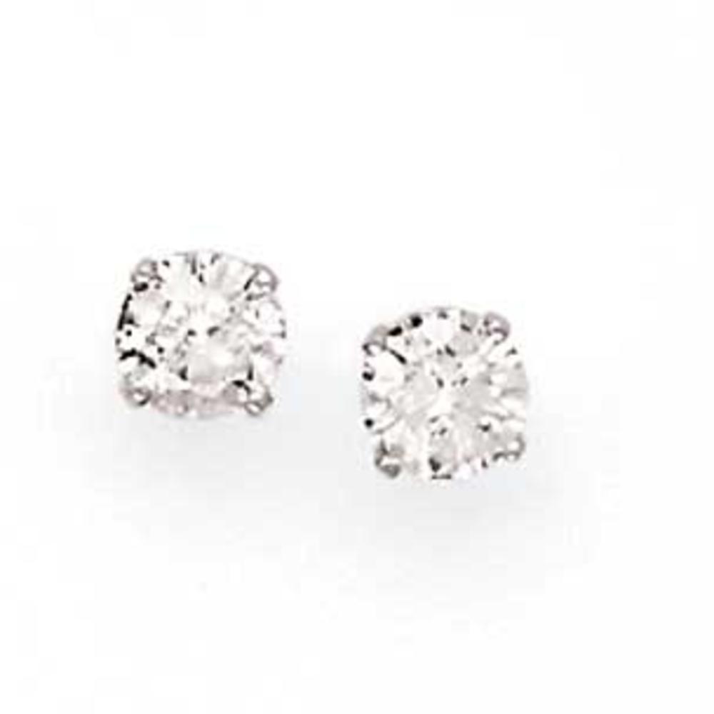 Jewelryweb 14k White Gold Diamond Stud Earrings D.75ctw