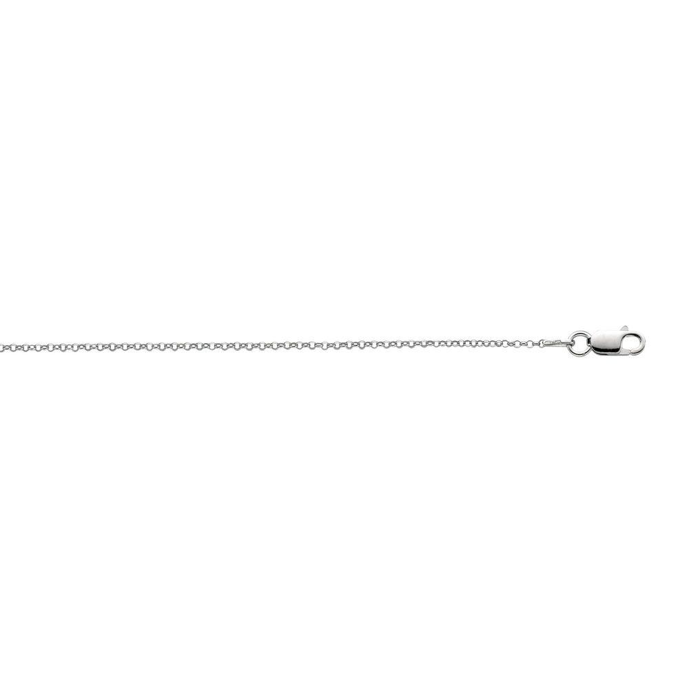 Jewelryweb Sterling Silver 1.4mm Rolo Necklace - 24 Inch