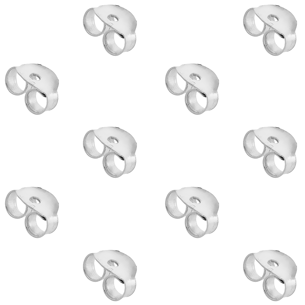 Sabrina Silver Small Sterling Silver Earring Backs for Light Post