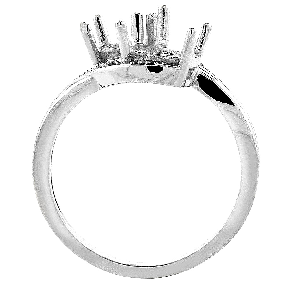 Sabrina Silver 14K White Gold Diamond Natural Mystic Topaz & Peridot 2-stone Ring Oval 8x6mm, sizes 5 - 10