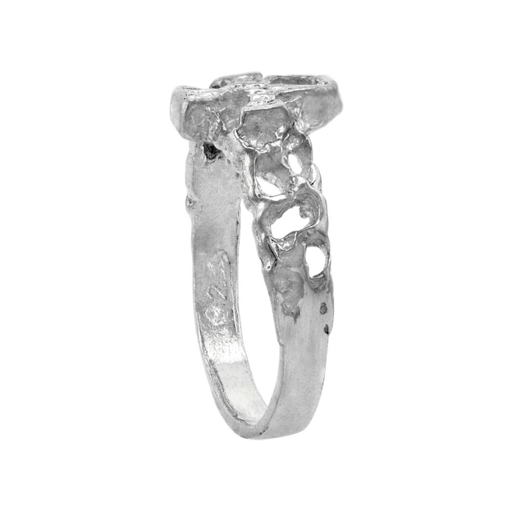 Sabrina Silver Sterling Silver Tiny Ankh Toe Ring for Women Pinky Ring Midi Ring Knuckle Ring Available in Size 1 to 5