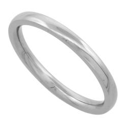 Sabrina Silver Surgical Stainless Steel 2mm Domed Wedding Band Thumb / Toe Ring Comfort-Fit High Polish, sizes 1 - 12