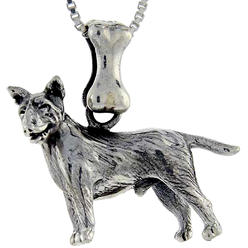 Sabrina Silver Sterling Silver Bull Terrier Dog Pendant