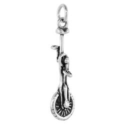 Sabrina Silver Sterling Silver Unicycle Charm, 1 1/4 inch tall