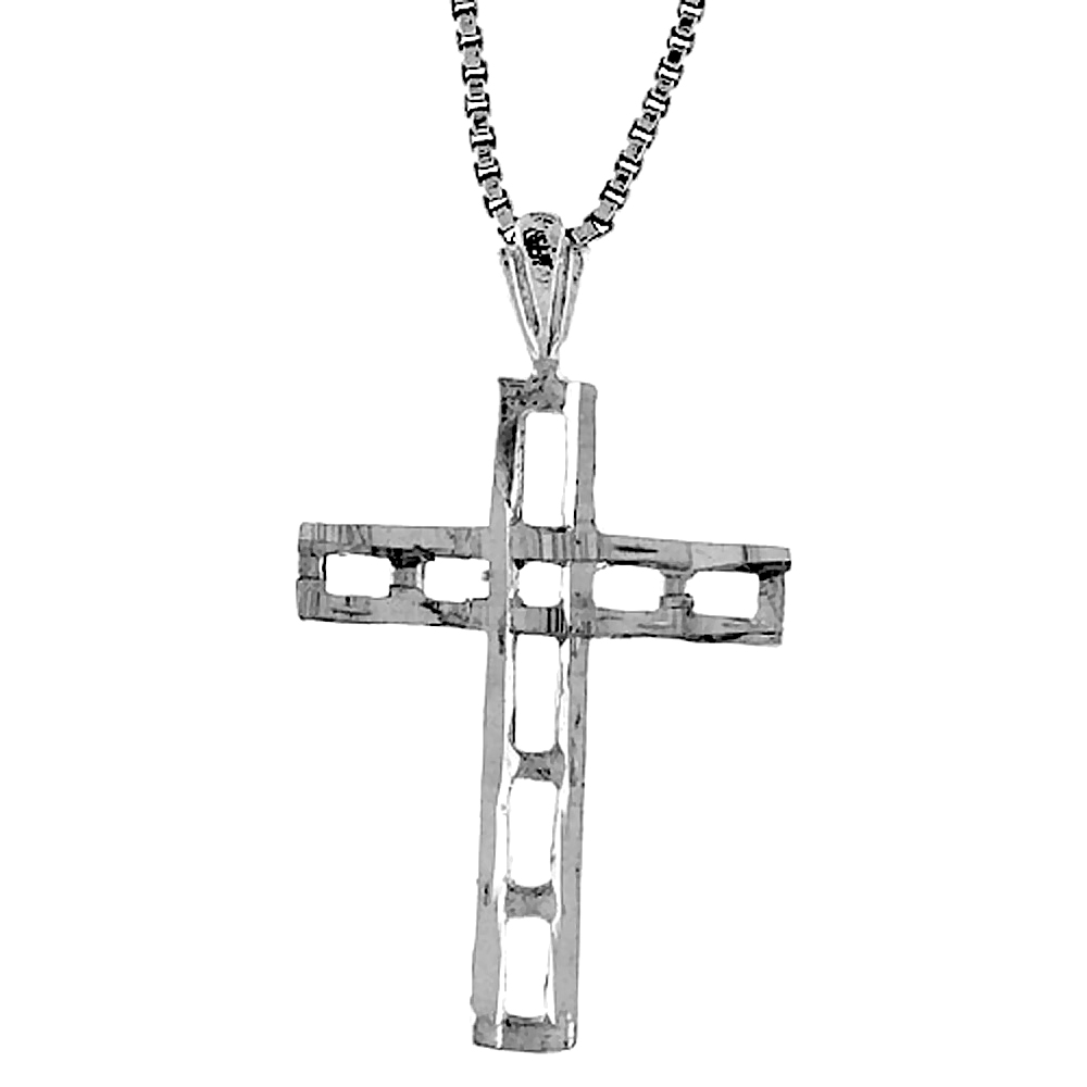 Sabrina Silver Sterling Silver Cross Pendant, 1 inch