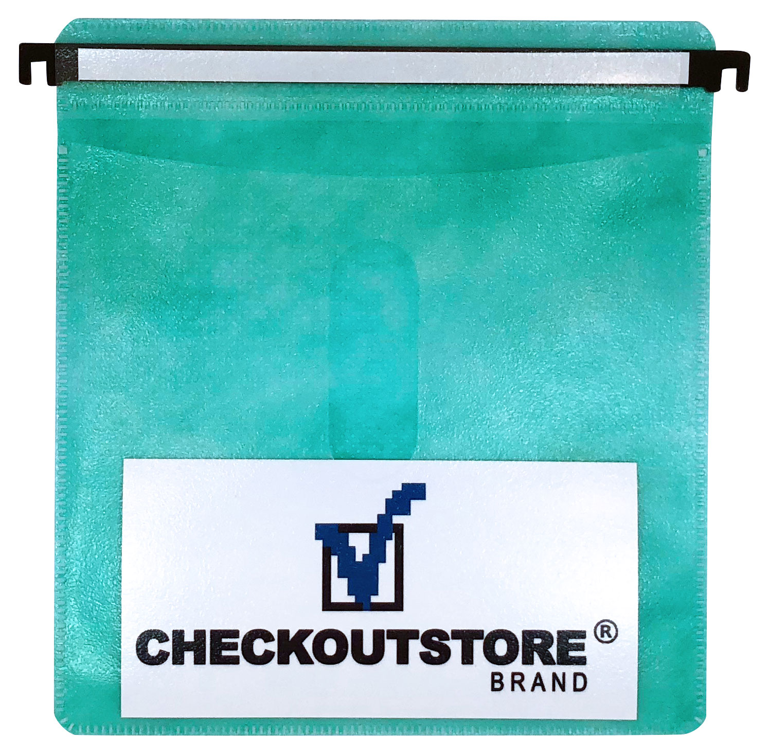 CheckOutStore 100 CD Double-sided Refill Plastic Hanging Sleeve Green
