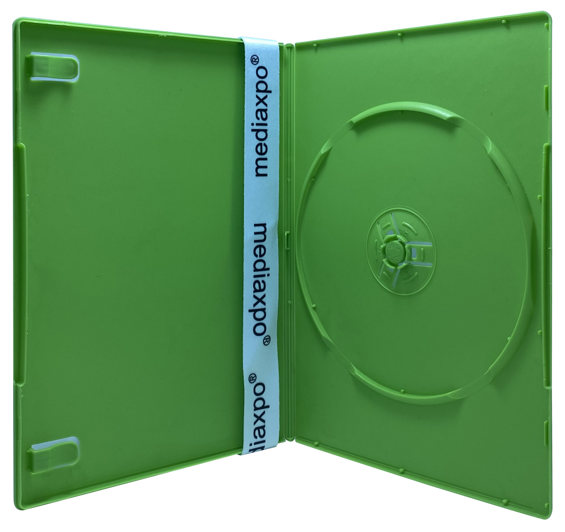 Generic 10 SLIM Solid Green Color Single DVD Cases 7MM