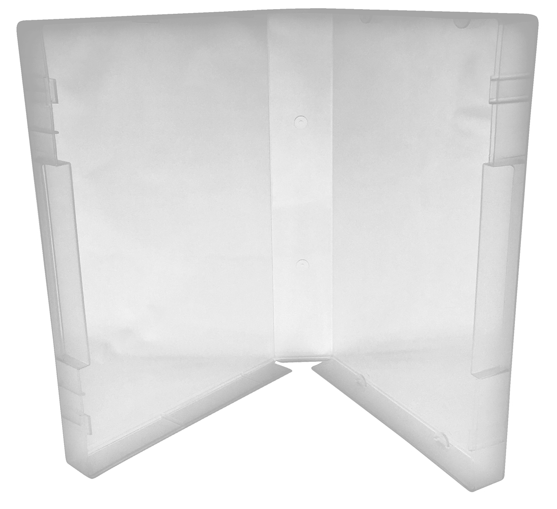 CheckOutStore 25 Clear Storage Cases 35mm for Wood Mounted Rubber Stamps /w Tabs (No Hub)