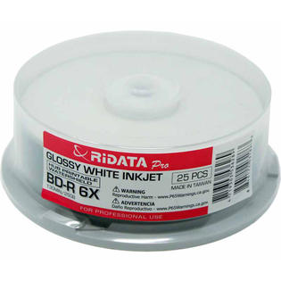 Ritek Ridata RIDBR6WIPROWS300 300 Ridata Pro Blu ray 6X BD R 25GB Disc Ritek Ridata RIDBR6WIPROWS300 300 Ridata Pro Blu ray 6X BD R 25GB Disc