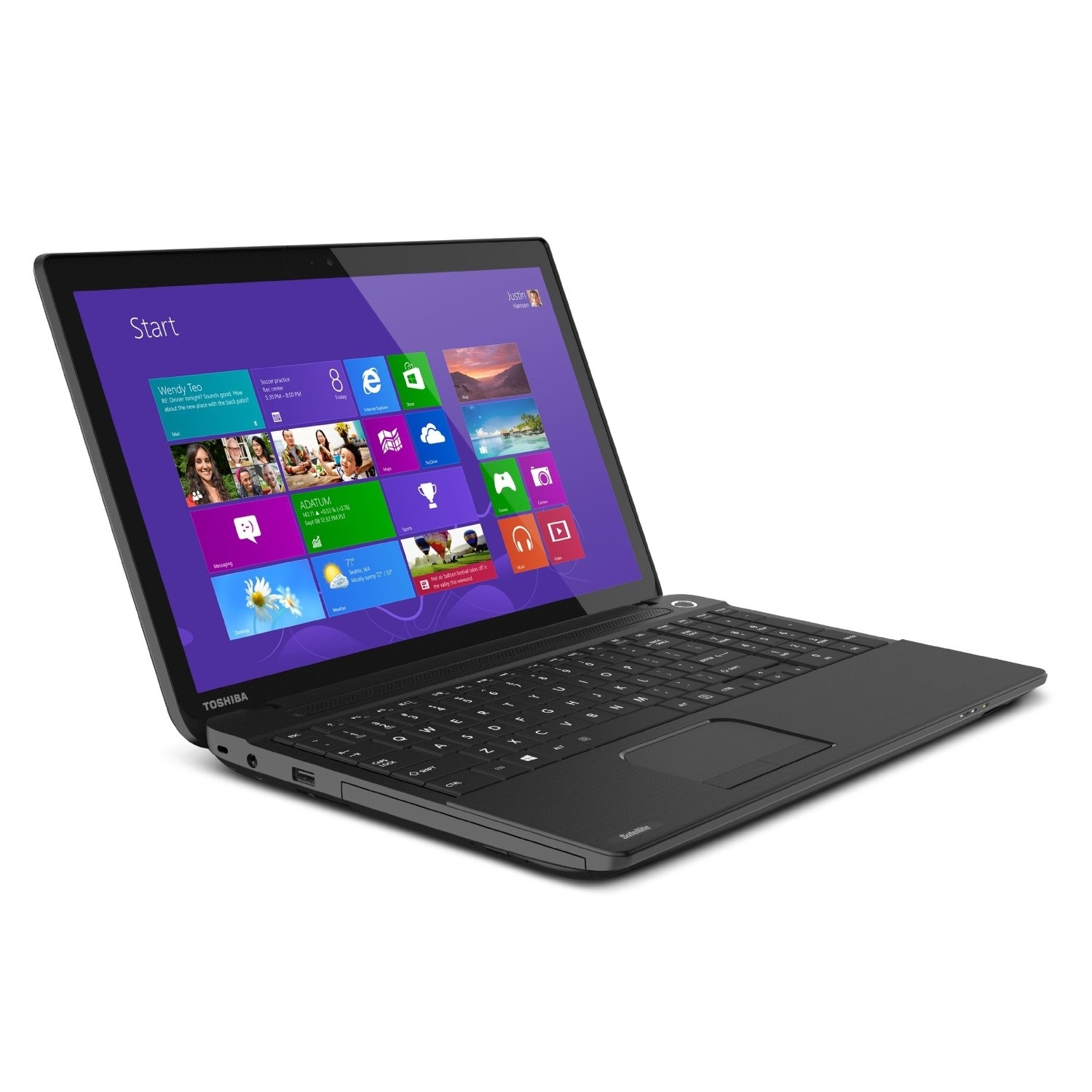 Toshiba Satellite C55t A5222 Intel Celeron 10005m X2 1 9ghz 4gb 500gb Dvd Rw 15 6 Win8 Black