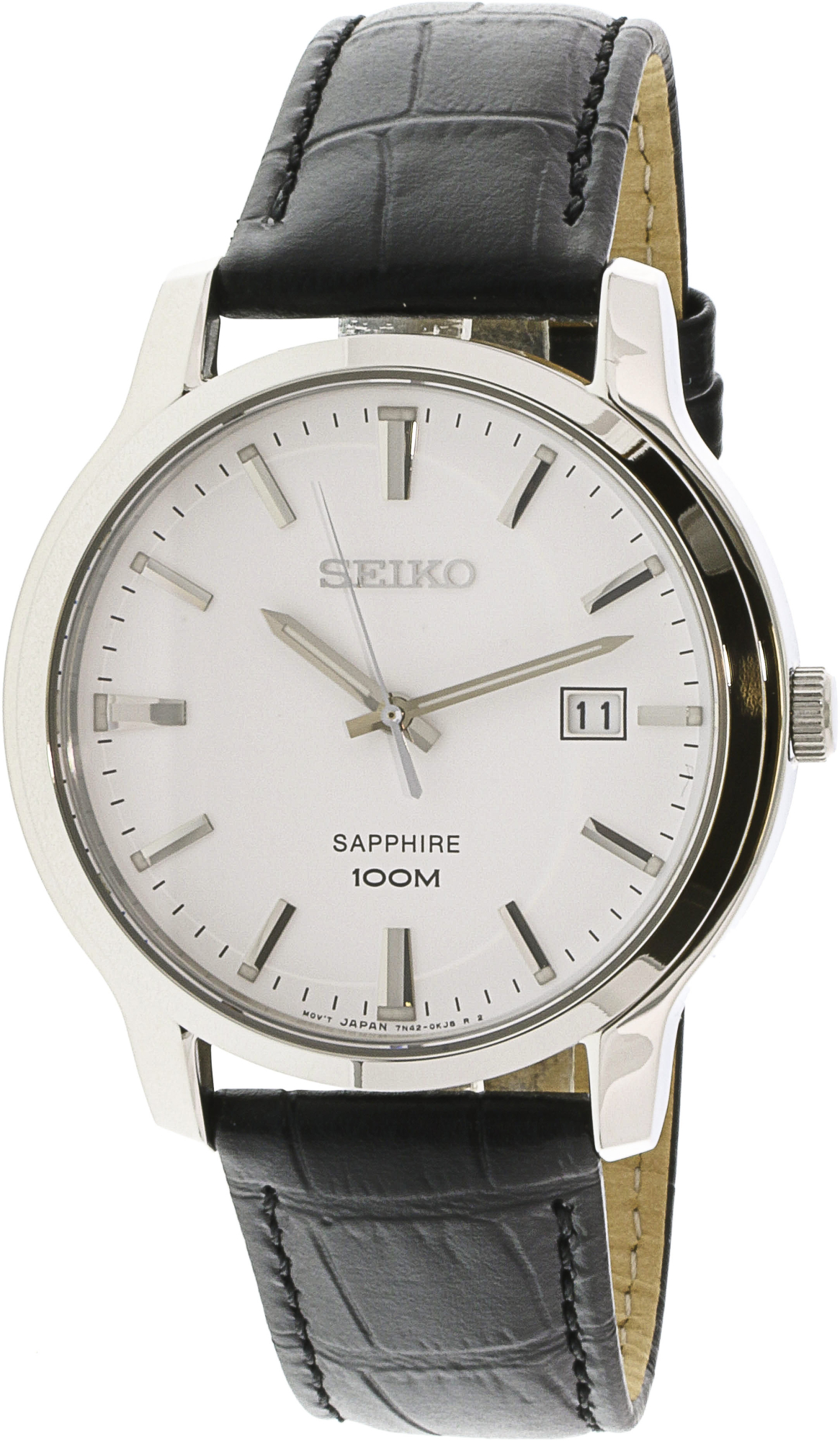 Seiko Men's Neo Classic SGEH43 Black Stainless-Steel Quartz Fashion Watch