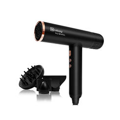 Nicebay 1600W High-Speed Brushless Motor Ionic Blow Dryer with Diffuser and 3 Magnetic Attachments