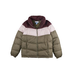 Columbia Women's Stone Green, Mineral Pink, Malbec Puffect Color Blocked Jacket