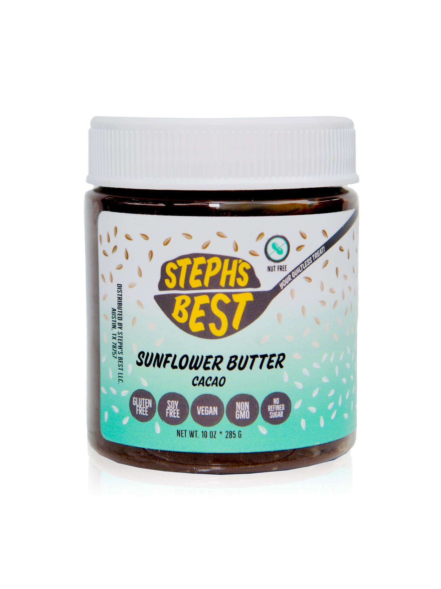 Steph's Best Steph’s Best Vegan Cacao Sunflower Seed Butter - Gluten-Free, Nut-Free, Soy-Free Spread