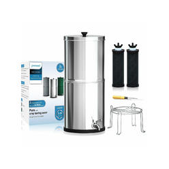 Purewell 3 Stage 0.01 micro m Ultra Filtration Water Countertop System, Stand