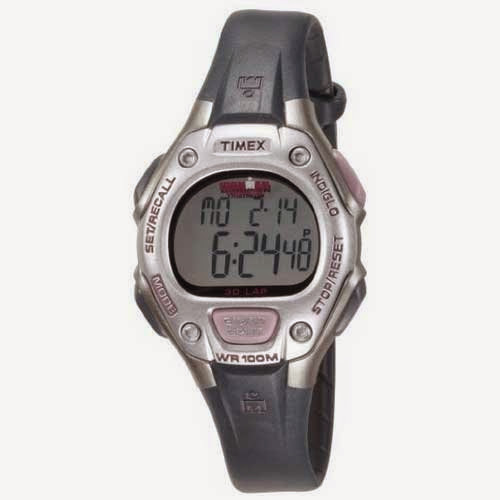 Timex Womens Ironman Traditional 30-Lap Light Pink/Gray Resin Strap Watch T5K411