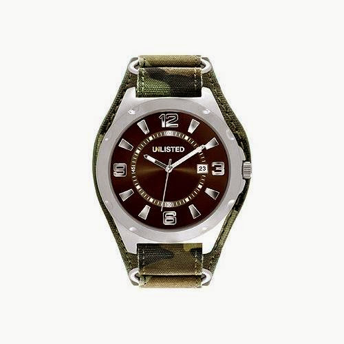 : Unlisted Three-Hand Canvas - Camouflage Men's watch UL1305