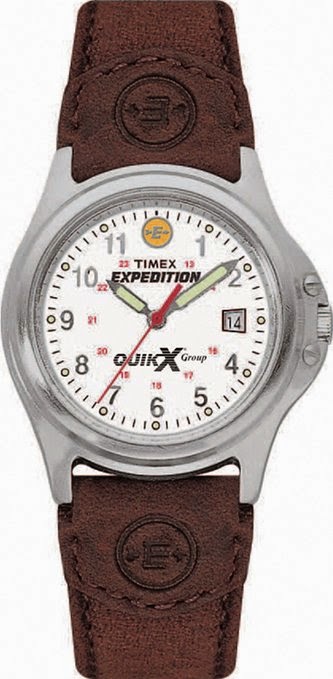 Timex Unisex Expedition White Dial Indiglo Leather Brown Watch T44563