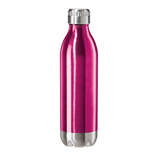 Oggi Calypso Double Wall Sports Bottle with Screw Top Pink 8085.13