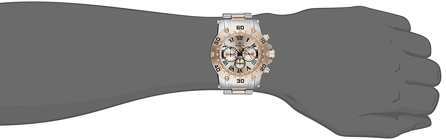 Invicta Men's Specialty Quartz Chrono 100m Two Tone Stainless Steel Watch 19702