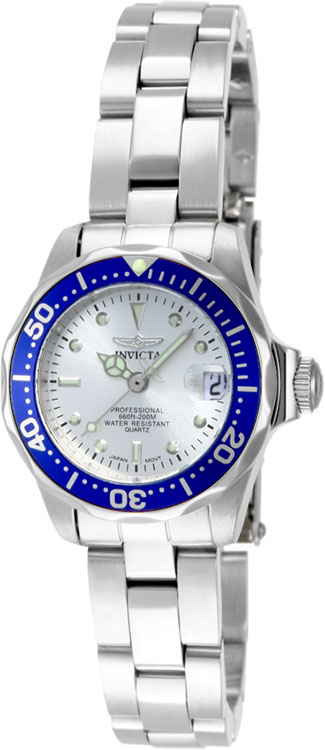 Invicta Women's Pro Diver Analog 200m Quartz Stainless Steel Watch 14125